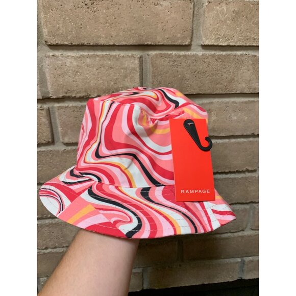 Rampage Accessories - NWT Rampage 1970s Retro Swirl Print Bucket Hat Womens One Size Fits Most AD2